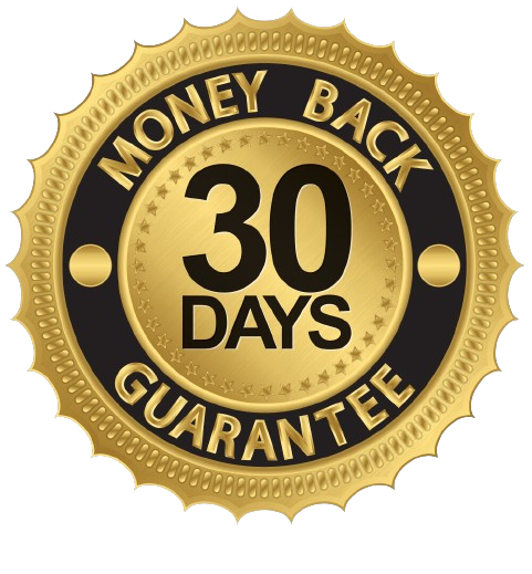 30-days money-back guarantee shield